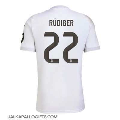 Real Madrid Antonio Rudiger #22 Kotipaita 2025-26 Lyhythihainen Real Madrid Antonio Rudiger #22 Kotipaita 2025-26 Lyhythihainen